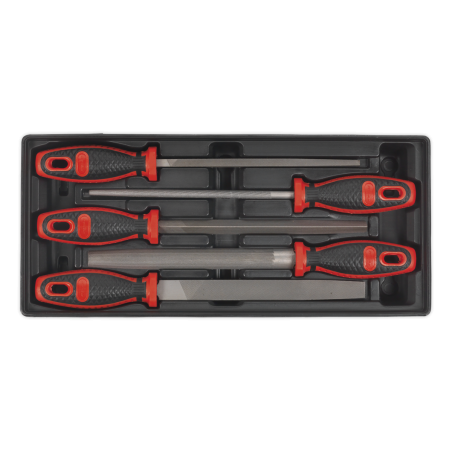 Plateau à outils avec jeu de fichiers d'ingénieur 5 pièces