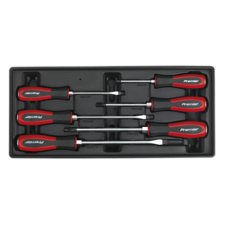 Tool Tray with Hammer-Thru Screwdriver Set 6pc