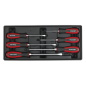 Tool Tray with Hammer-Thru Screwdriver Set 6pc