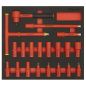 Insulated Socket Set with Tool Tray 20pc 3/8"Sq Drive 6pt WallDrive® VDE Approved