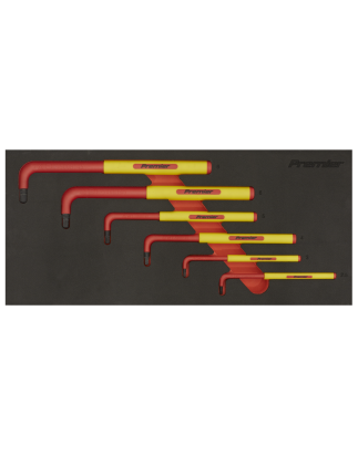 Hex Key Set with Tool Tray 6pc - VDE Approved