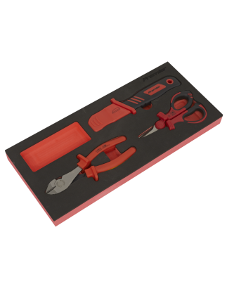 Insulated Cutting Set 3pc with Tool Tray - VDE Approved