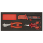 Insulated Cutting Set 3pc with Tool Tray - VDE Approved