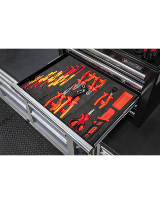 63pc Insulated Tool Kit with 7 Drawer Rollcab