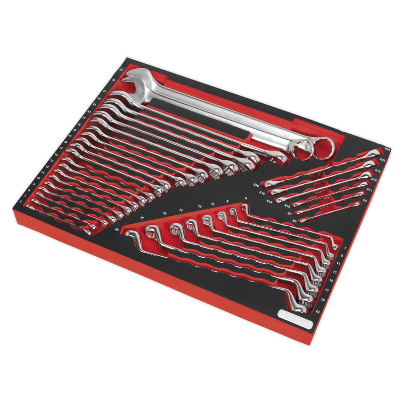 Tool Tray with Spanner Set 35pc