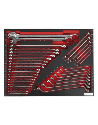 Tool Tray with Spanner Set 35pc