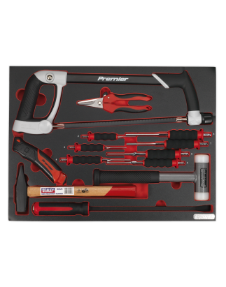 Tool Tray with Hacksaw, Hammers & Punches 13pc