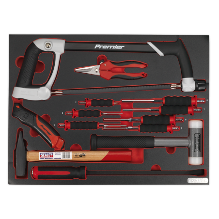 Tool Tray with Hacksaw, Hammers & Punches 13pc