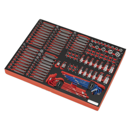 Tool Tray with Specialised Bits & Sockets 177pc