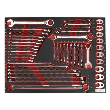 Tool Tray with Specialised Spanner Set 44pc