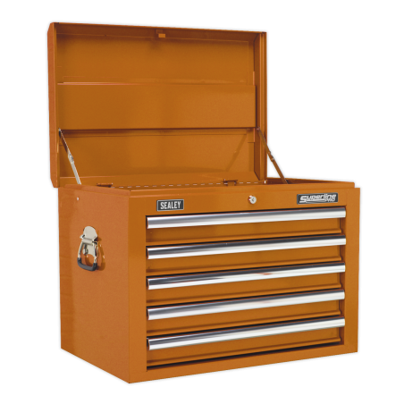 Tool Chest Combination 14 Drawer with Ball-Bearing Slides - Orange & 446pc Tool Kit