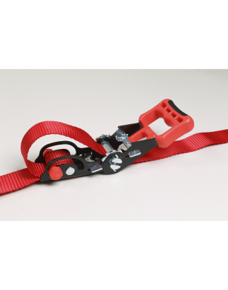 Slide Ratchet Strap Polyester Webbing with S-Hooks 32mm x 3m 1200kg Breaking Strength