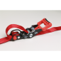 Slide Ratchet Strap Polyester Webbing with S-Hooks 32mm x 3m 1200kg Breaking Strength