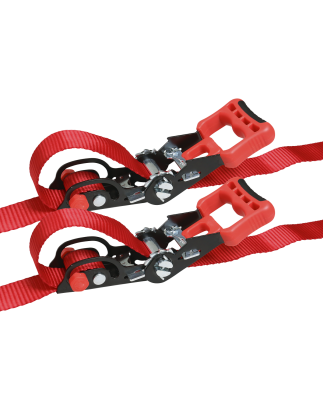 Slide Ratchet Strap Polyester Webbing with S-Hooks 32mm x 3m 1200kg Breaking Strength