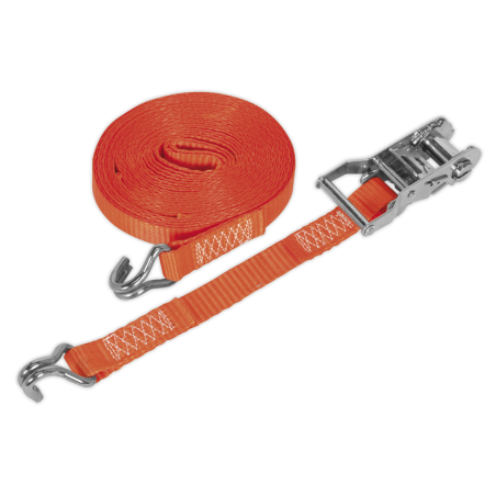 Ratchet Strap Polyester Webbing 25mm x 6m 1500kg Breaking Strength