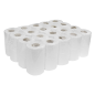 Rouleau de papier toilette blanc uni - Paquet de 4x 10 (40 rouleaux)