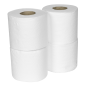 Plain White Toilet Roll - Pack of 4 x 10 (40 Rolls)