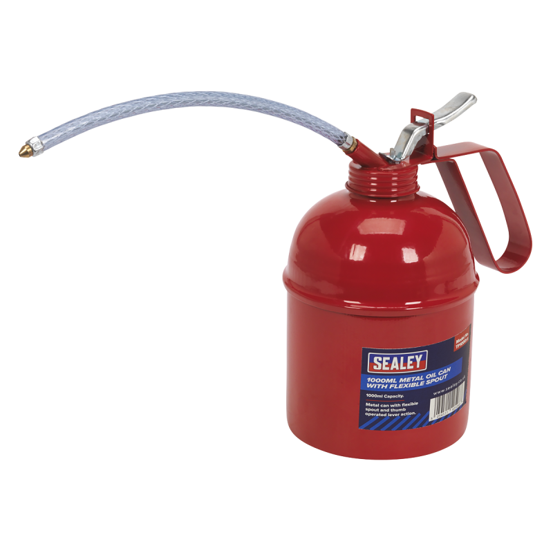 Bidon d'huile en métal avec bec flexible 1000 ml