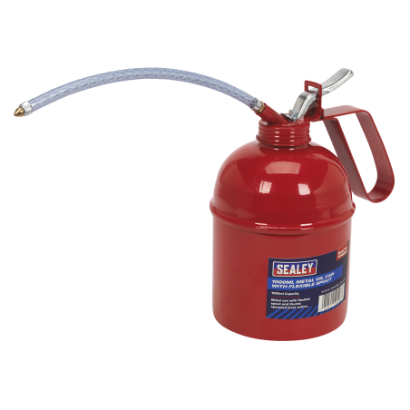 Bidon d'huile en métal avec bec flexible 1000 ml