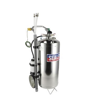 Air Operated Fuel Drainer 40L Stainless Steel