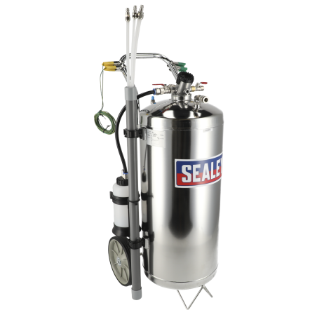 Air Operated Fuel Drainer 40L Stainless Steel