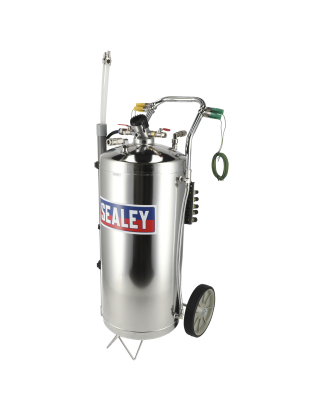 Air Operated Fuel Drainer 40L Stainless Steel