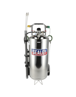 Air Operated Fuel Drainer 40L Stainless Steel