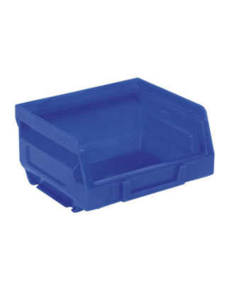 Bac de rangement en plastique 105 x 85 x 55 mm - Bleu Paquet de 24