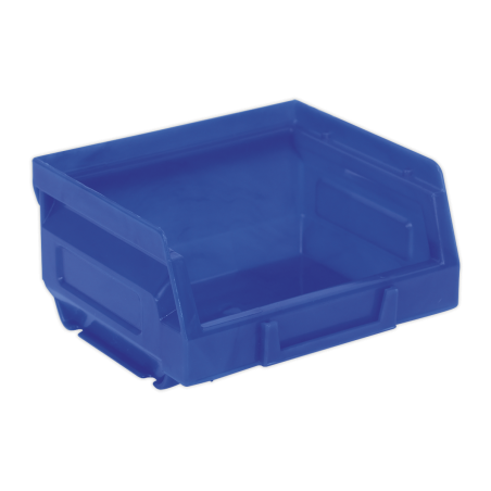 Bac de rangement en plastique 105 x 85 x 55 mm - Bleu Paquet de 24