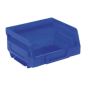 Bac de rangement en plastique 105 x 85 x 55 mm - Bleu Paquet de 24