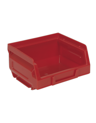 Bac de rangement en plastique 105 x 85 x 55 mm - Rouge Paquet de 24