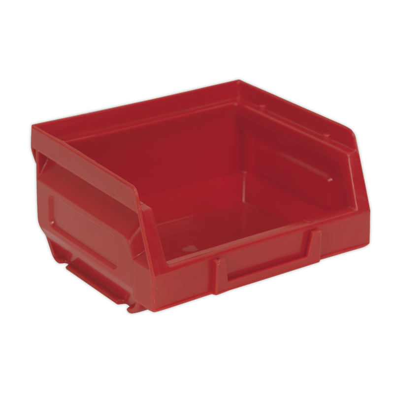 Bac de rangement en plastique 105 x 85 x 55 mm - Rouge Paquet de 24