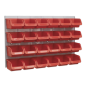 Bin & Panel Combination 24 Bins - Red