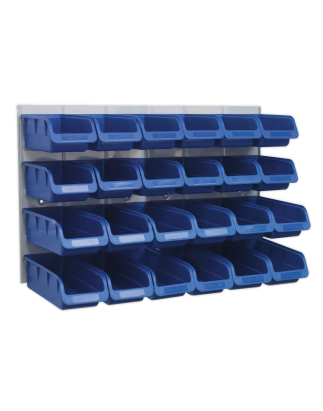 Bin & Panel Combination 24 Bins - Blue