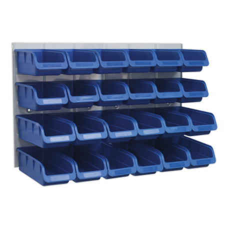 Bin & Panel Combination 24 Bins - Blue