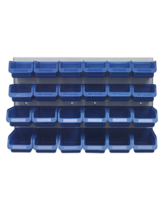 Bin & Panel Combination 24 Bins - Blue