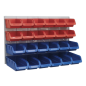 Bin & Panel Combination 24 Bins - Red/Blue