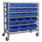 Mobile Bin Storage System 22 Bins