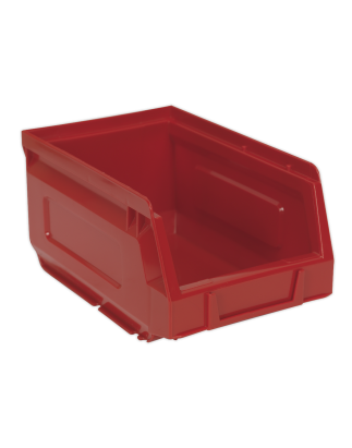 Bac de Rangement en Plastique 105 x 165 x 85 mm - Rouge Paquet de 24