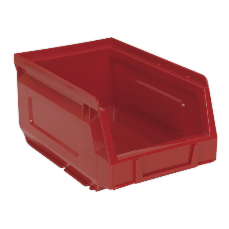 Bac de Rangement en Plastique 105 x 165 x 85 mm - Rouge Paquet de 24