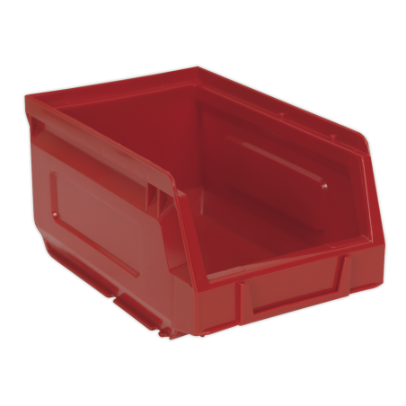 Bac de Rangement en Plastique 105 x 165 x 85 mm - Rouge Paquet de 24