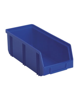 Bac de Rangement en Plastique Profond 105 x 240 x 85 mm - Bleu Paquet de 28