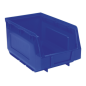 Bac de Rangement en Plastique 150 x 240 x 130 mm - Bleu Paquet de 38