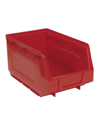 Bac de Rangement en Plastique 150 x 240 x 130 mm - Rouge Paquet de 24