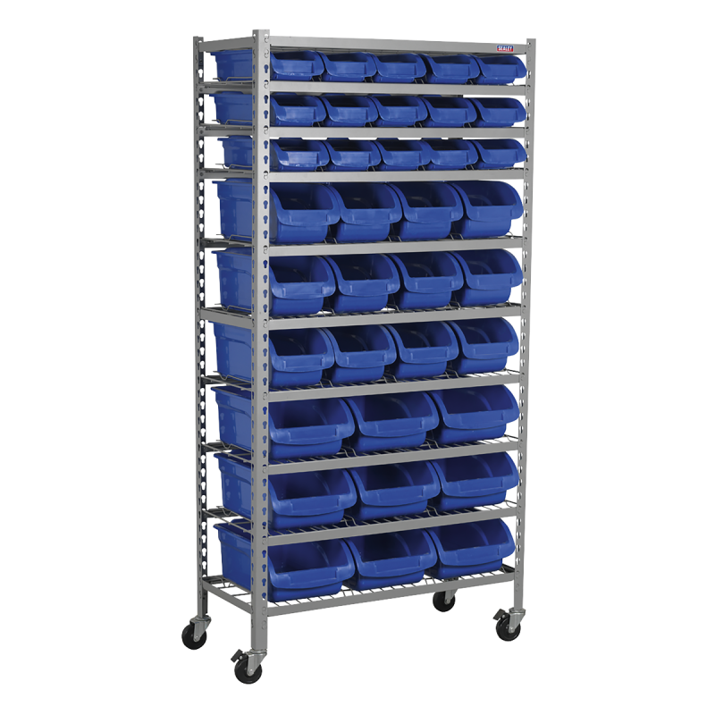 Mobile Bin Storage System 36 Bins