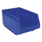 Bac de rangement en plastique 210 x 355 x 165 mm - Bleu Paquet de 12