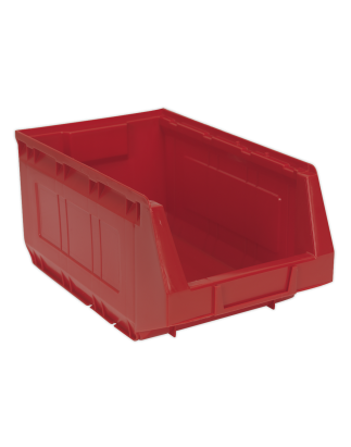 Bac de Rangement en Plastique 210 x 355 x 165 mm - Rouge Paquet de 12