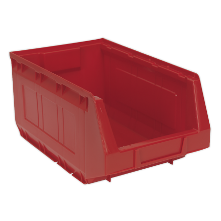 Bac de Rangement en Plastique 210 x 355 x 165 mm - Rouge Paquet de 12