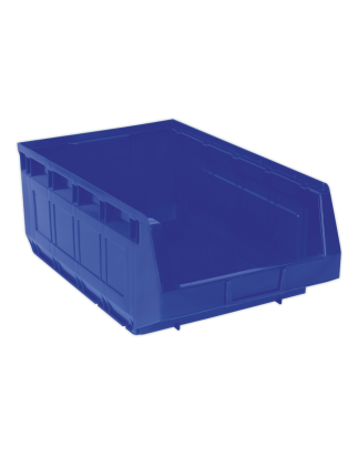 Bac de Rangement en Plastique 310 x 500 x 190 mm - Bleu Paquet de 6