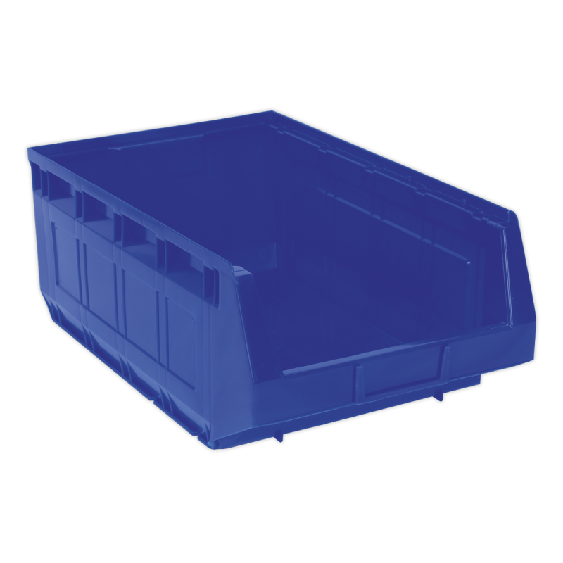 Bac de Rangement en Plastique 310 x 500 x 190 mm - Bleu Paquet de 6